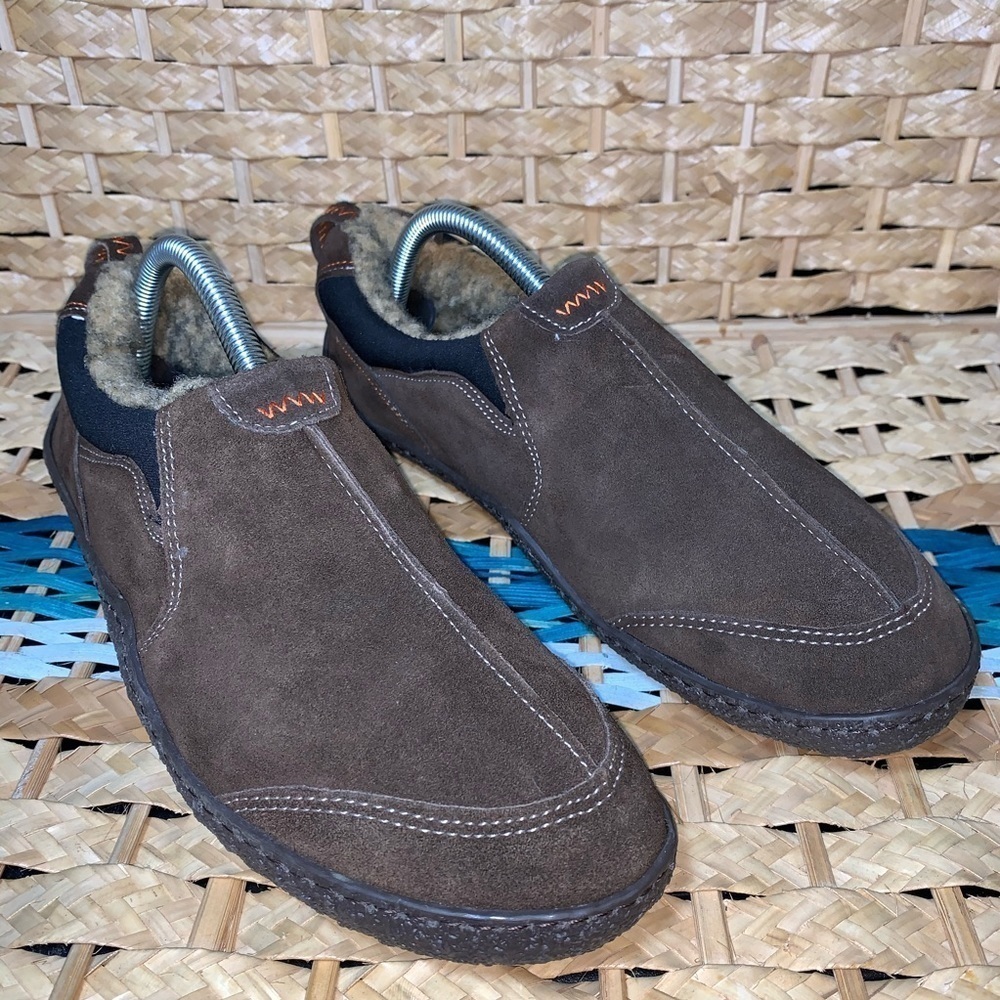 Clark slip on loafers